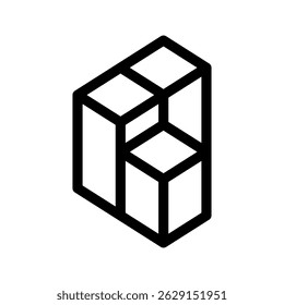 3D Modellierung Symbol Vektorsymbol Design Illustration