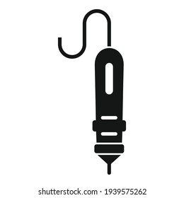 3d modeling pen icon. Simple illustration of 3d modeling pen vector icon for web design isolated on white background