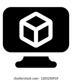 
3D Modeling Vector Icon 
