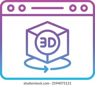 3d Modeling vector icon. Can be used for printing, mobile and web applications.