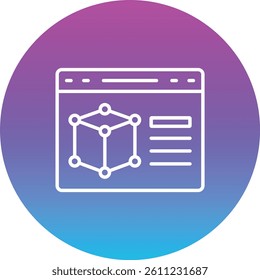 3d Modeling vector icon. Can be used for printing, mobile and web applications.