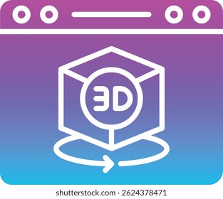 3d Modeling vector icon. Can be used for printing, mobile and web applications.