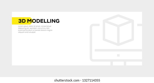 3D MODELLING BANNER CONCEPT