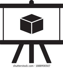 3d modelling presentation concept vector icon design, digital gaming and esports symbol on white background