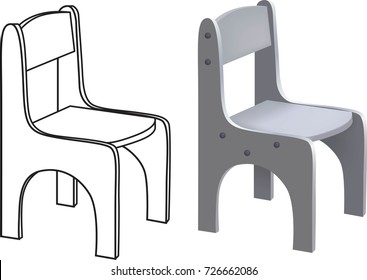 3d models chairs drawing