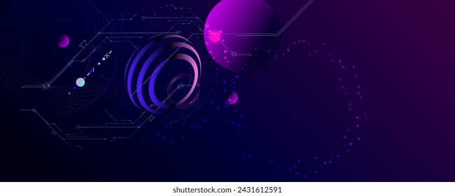 3D Models And Content Cyberpunk Dark retro futuristic cyberpunk elements abstraction background cosmos synthwave vaporwave retrowave