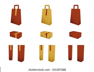 3D models gift packaging