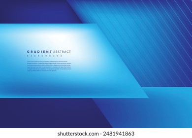 3d modern and abstract blue background template