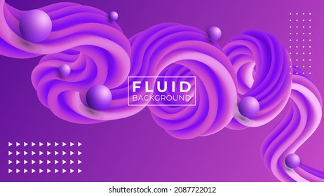 3 quinquies fondo de gradiente colorido abstracto moderno. Ilustración vectorial de la forma de flujo líquido de fluido ondulado.