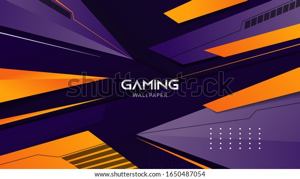 3d Modern Abstract Gaming Wallpaper Background Stock Vector Royalty Free 1650487054