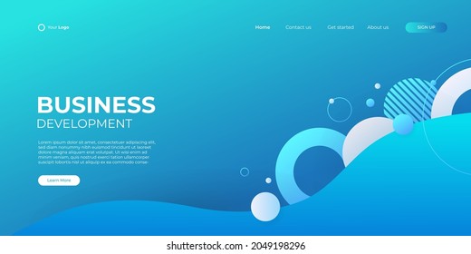 3D modern abstract presentation background. Elegant minimal background. Abstract decoration, geometric, halftone, gradients, 3d Vector illustration. Dark blue background
