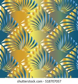 3d modern background. Abstract  seamless pattern. Vector design.