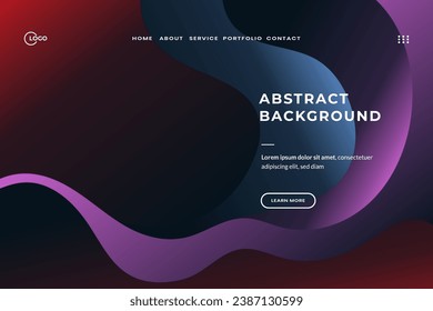 3D Modern Background Red design in liquid colors. The composition of the shape of a smooth basin. Futuristic design poster. This design is perfect for any project that needs a modern, stylish look