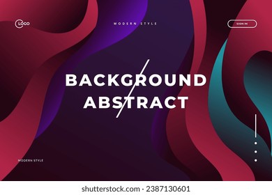 3D Modern Background Red design in liquid colors. The composition of the shape of a smooth basin. Futuristic design poster. This design is perfect for any project that needs a modern, stylish look