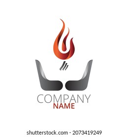 3d Modern Candle Logo Design