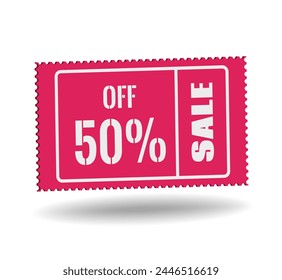 3d modern color Different Sale Cupons Vouchers. Vector illustration of Gift Voucher Coupon.Voucher card cash back template design with coupon code promotion. Premium special price offers sale coupon.