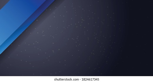3D modern corporate background with line stripe overlap for presentation design. Abstract decoration, blue pattern, line gradients, 3d Vector illustration. Dark blue background