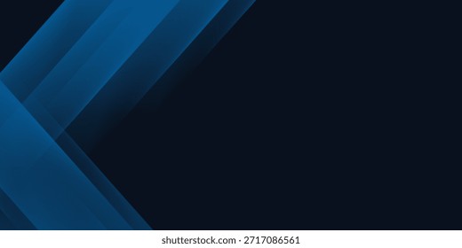 3d modern dark blue overlap abstract background with shiny lines layers. Texture with light blue triangle element decoration. Vector illustration for modern presentation background, banner