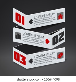 3d modern design template. Vector illustration.