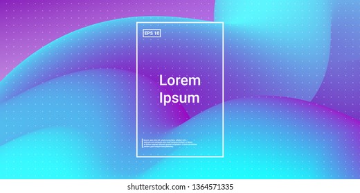 3D Modern Dynamic Flow Shapes with Color Fluid Glow Effect. Bright Geometric Waves Element for Brochure, Website, Flyer Design. Wavy Vibrant Movement Composition. Vector illustration Eps10.