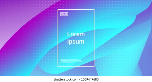 3D Modern Dynamic Flow Shapes with Color Fluid Glow Effect. Bright Geometric Waves Element for Brochure, Website, Flyer Design. Wavy Vibrant Movement Composition. Vector illustration Eps10.