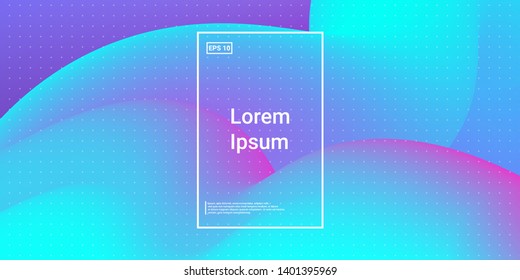3D Modern Dynamic Flow Shapes with Color Fluid Glow Effect. Bright Geometric Waves Element for Brochure, Website, Flyer Design. Wavy Vibrant Movement Composition. Vector illustration Eps10.