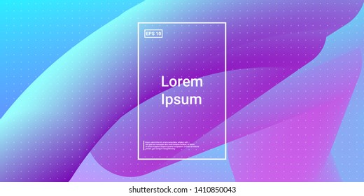 3D Modern Dynamic Flow Shapes with Color Fluid Glow Effect. Bright Geometric Waves Element for Brochure, Website, Flyer Design. Wavy Vibrant Movement Composition. Vector illustration Eps10.