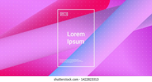 3D Modern Dynamic Flow Shapes with Color Fluid Glow Effect. Bright Geometric Waves Element for Brochure, Website, Flyer Design. Wavy Vibrant Movement Composition. Vector illustration Eps10.