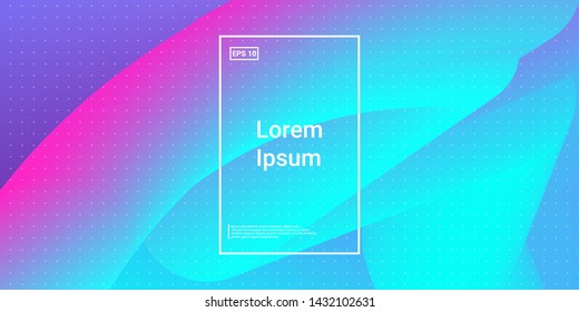 3D Modern Dynamic Flow Shapes with Color Fluid Glow Effect. Bright Geometric Waves Element for Brochure, Website, Flyer Design. Wavy Vibrant Movement Composition. Vector illustration Eps10.