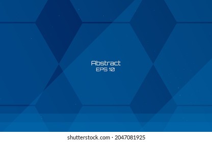 3D modern glow with top abstract background. Abstract decoration, halftone gradients, 3d vector illustration. Dark blue background. Isolated.
