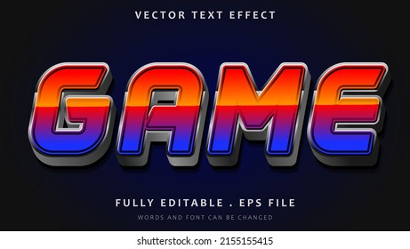 3d Diseño de efectos de texto editable de juego de palabras degradado moderno. Efecto guardado en estilo gráfico 