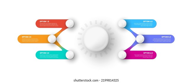 3D Modern Infographic Banner Template With Sphere Elements. EPS10 Vector