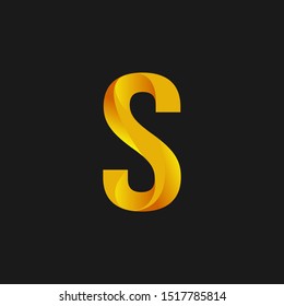3d Modern initial logo design s