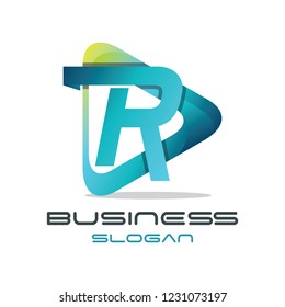 3d Modern Letter 'R'