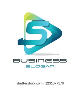 3d Modern Letter 'S'