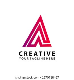 3D Modern Logo A  Letter 