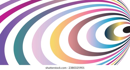 3D modern oval pattern design illustration, triangle pattern modern scifi design, oval background spiral design. EPS 10