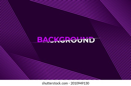 3D modern paper abstract presentation background from lines. Luxury paper cut background. Abstract decoration, golden pattern, halftone gradients, Dark purple background.