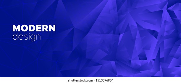 3d Modern Polygon Background. Neon Creative Geometry. Graphic Minimal Design. Futuristic Landing Page. Blue Polygonal Pattern. Vibrant Geometry Texture. Minimal Poster. Abstract Polygon Wallpaper.