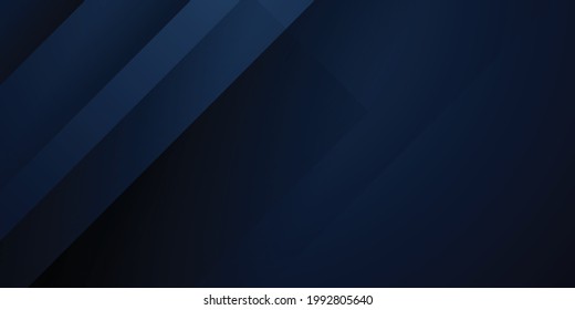 3D modern rectangle abstract presentation background. Luxury paper cut background. Abstract decoration, dark pattern, overlap gradients, 3d Vector illustration. Dark blue background 