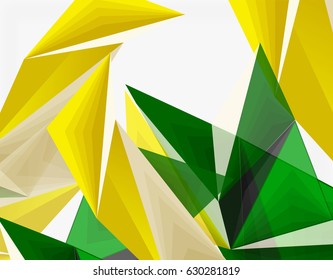 3d-modernes Dreieck, abstrakte Low-Poly-Form, geometrische Vektorgrafik