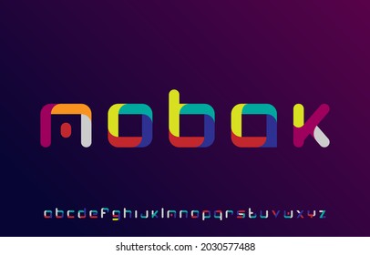 3d modern unique creative minimal flat alphabet letters logo design