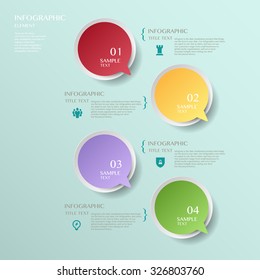 3D modern vector abstract speech bubble infographic elements  for business , banners , web site , brochures