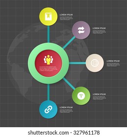 3D modern vector abstract step lable infographic elements  for business , banners , web site , brochures