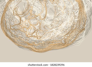 	
Fondo de tinta dorada oriental. Fondo contemporáneo de mármol acuático abstracto. Diseño de oro de papel pintado oriental. Diseño de agua pastel de oro metálico.