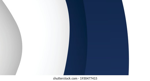Fondo de presentación abstracto de curva de onda moderna 3D. El fondo del papel de lujo cortado. Decoración abstracta, patrón amarillo azul, ilustración vectorial. Fondo corporativo amarillo y azul de alto contrato