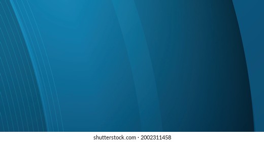 Fondo de presentación abstracto de curva de onda moderna 3D. El fondo del papel de lujo cortado. Decoración abstracta, patrón dorado, gradientes de medio tono, ilustración 3d Vector. Fondo azul oscuro