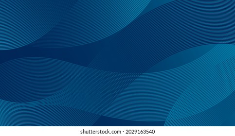 Fondo de presentación abstracto de curva de onda moderna 3D. El fondo del papel de lujo cortado. Decoración abstracta, patrón oscuro, gradientes de semitono, ilustración 3d Vector