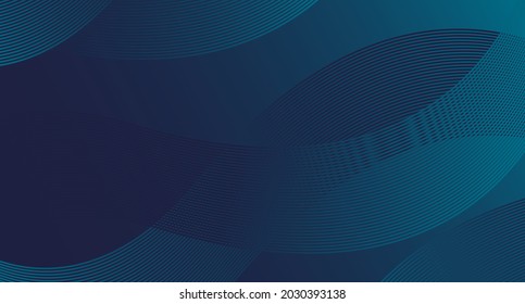 Fondo de presentación abstracto de curva de onda moderna 3D. El fondo del papel de lujo cortado. Decoración abstracta, patrón oscuro, gradientes de semitono, ilustración 3d Vector