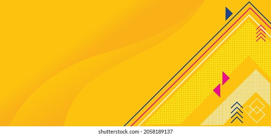Fondo de presentación abstracto de la curva de onda moderna 3D, fondo amarillo, patrón dorado, fondo de corte de papel de lujo, ilustración de vectores 3d, decoración abstracta, gradientes de semitonos